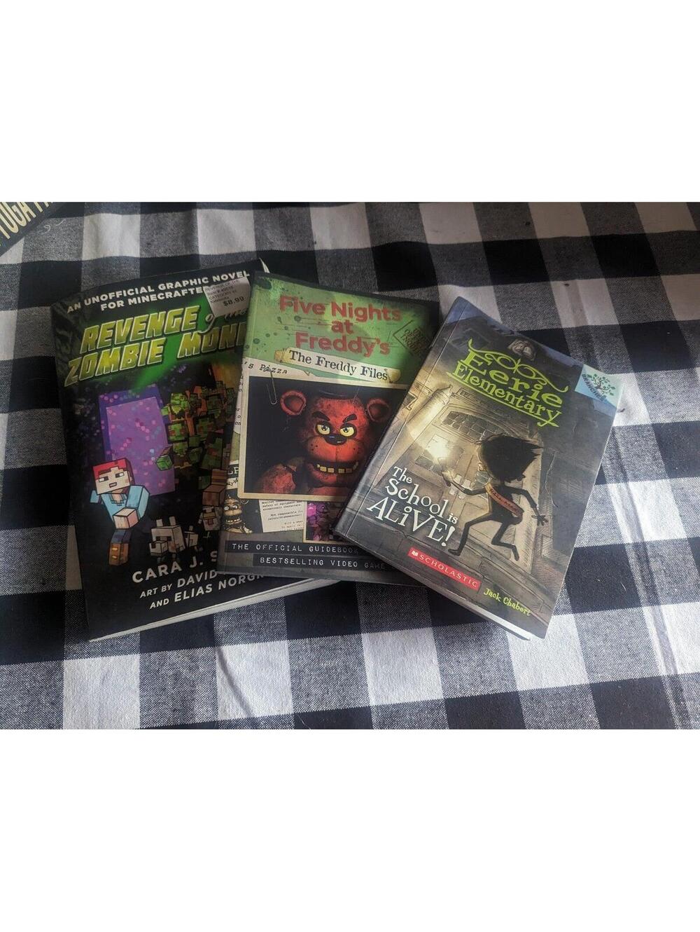 5 nights at Freddy's/Minecraft novel/Erie elementary book lot